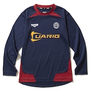 (キッズ)サッカーウェア ジュニア ドライプラス 長袖プラクティスシャツ 4F0022-SCWR-742HD NVY