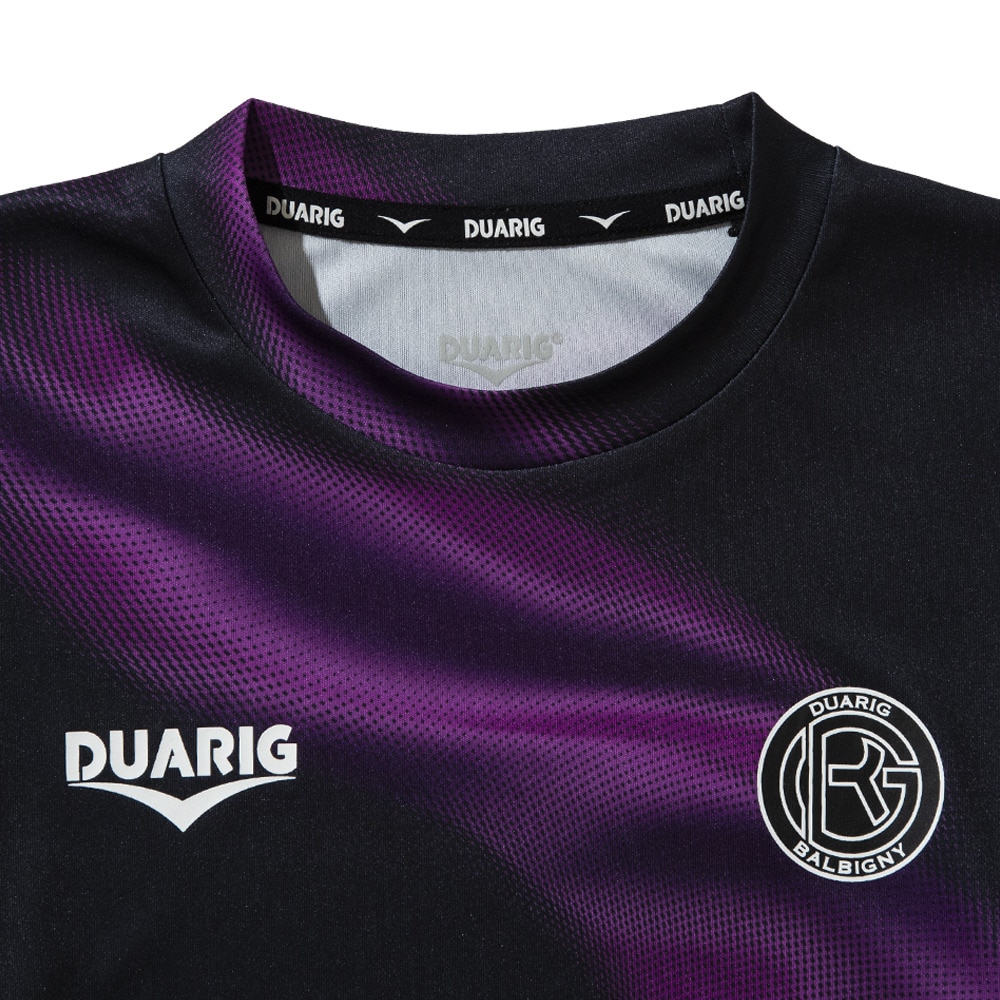 デュアリグ（DUARIG）（キッズ）サッカーウェア ジュニア ドライプラス ロングスリーブ 昇華プラシャツ 4F0023-SCWR-742HD BKxPU