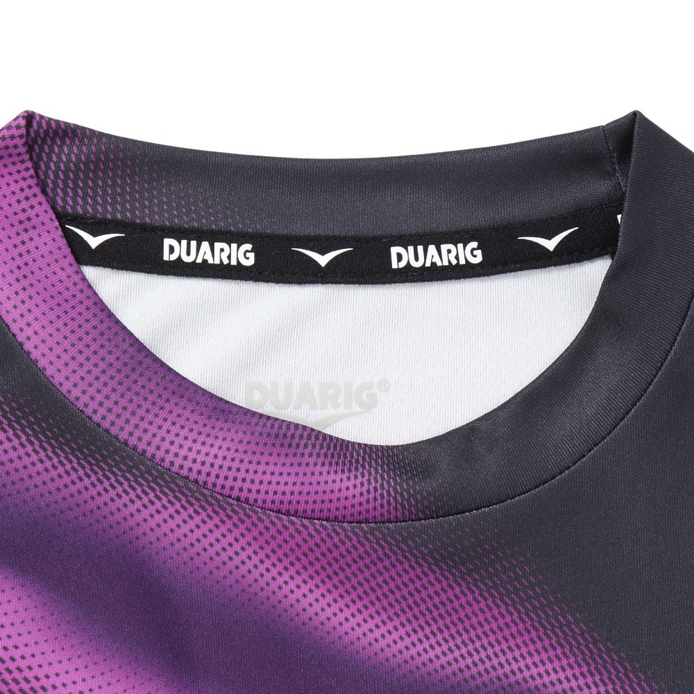 デュアリグ（DUARIG）（キッズ）サッカーウェア ジュニア ドライプラス ロングスリーブ 昇華プラシャツ 4F0023-SCWR-742HD BKxPU