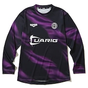 (キッズ)サッカーウェア ジュニア ドライプラス ロングスリーブ 昇華プラシャツ 4F0023-SCWR-742HD BKxPU