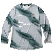 (キッズ)サッカーウェア ジュニア ドライプラス ロングスリーブ 昇華 プラクティスシャツ 4F0023-SCWR-742HD LGRY
