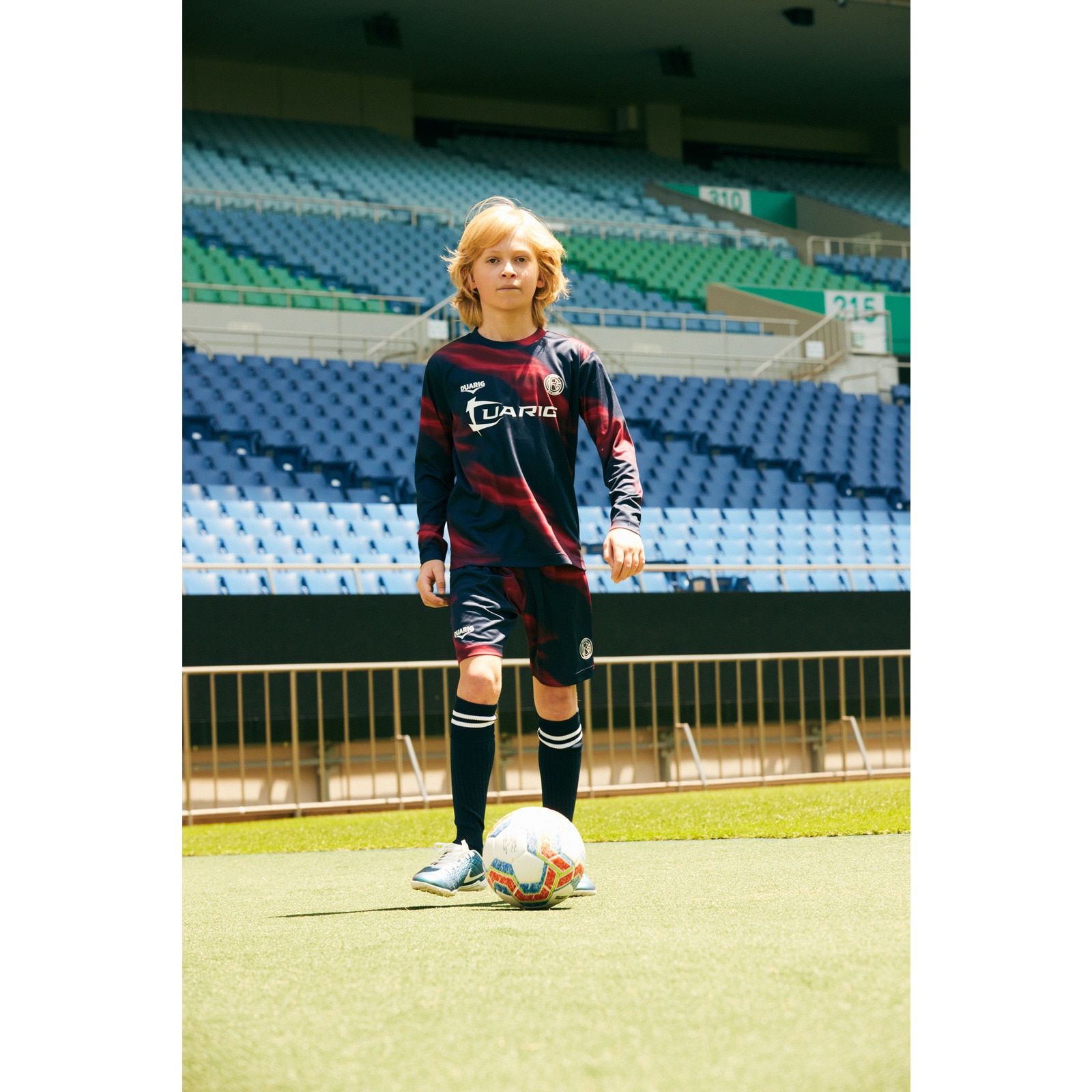 デュアリグ（DUARIG）（キッズ）サッカーウェア ジュニア ドライプラス ロングスリーブ 昇華プラシャツ 4F0023-SCWR-742HD NVY