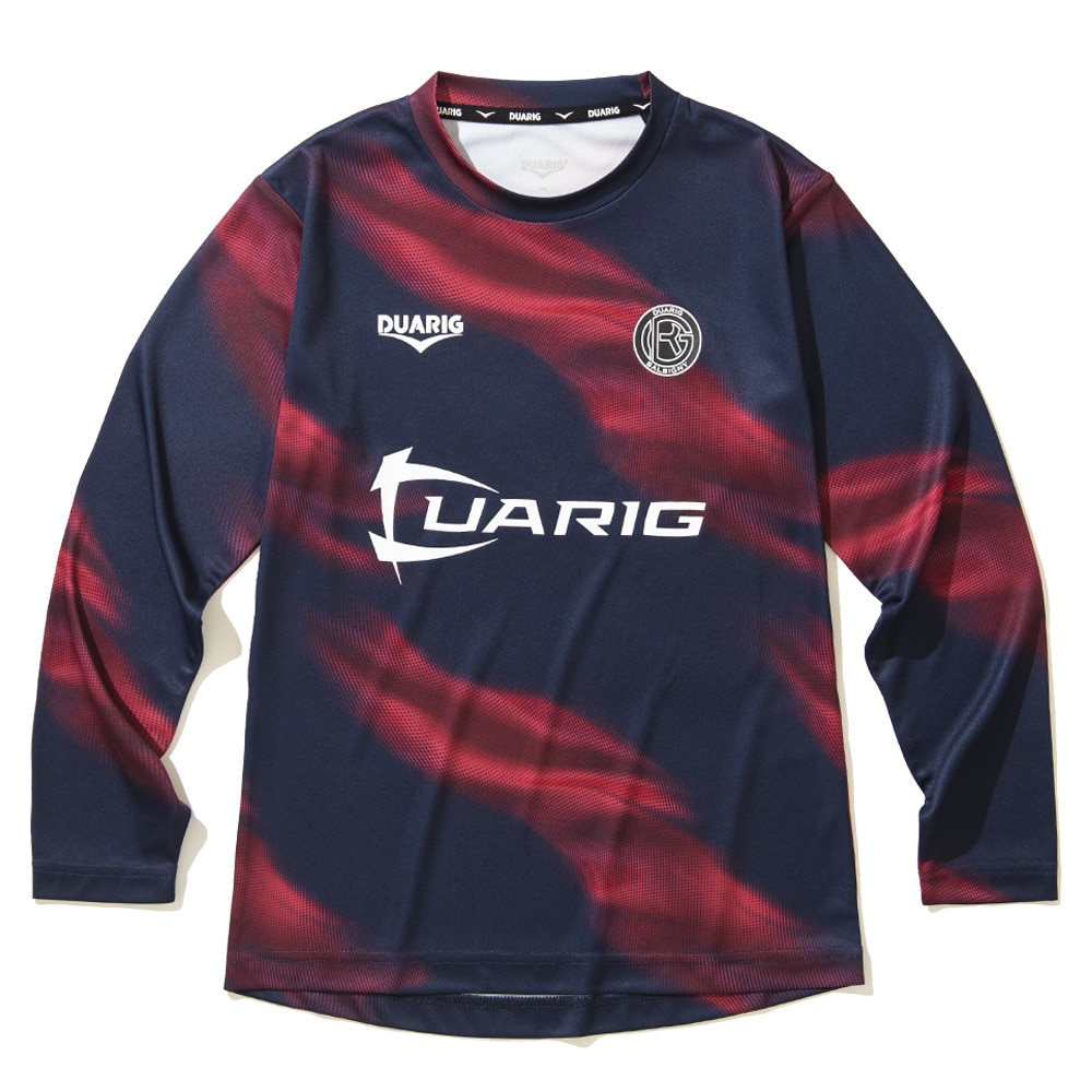 デュアリグ（DUARIG）（キッズ）サッカーウェア ジュニア ドライプラス ロングスリーブ 昇華プラシャツ 4F0023-SCWR-742HD NVY