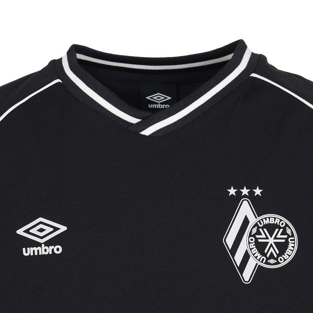 アンブロ（UMBRO）（キッズ）サッカーウェア ジュニア THIRD フィールテック 長袖プラクティスシャツ UF5FLS51J BK00