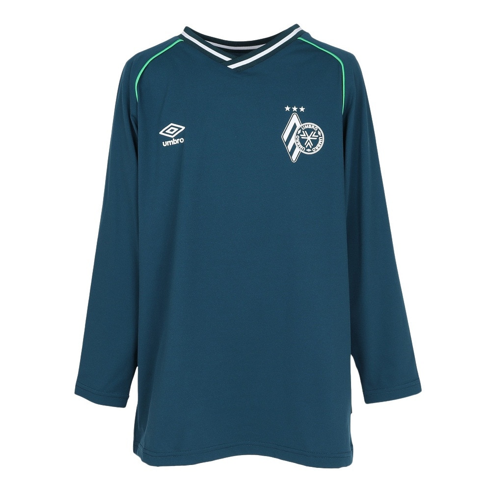 アンブロ（UMBRO）（キッズ）サッカーウェア ジュニア THIRD フィールテック長袖プラクティスシャツ UF5FLS51J GR00
