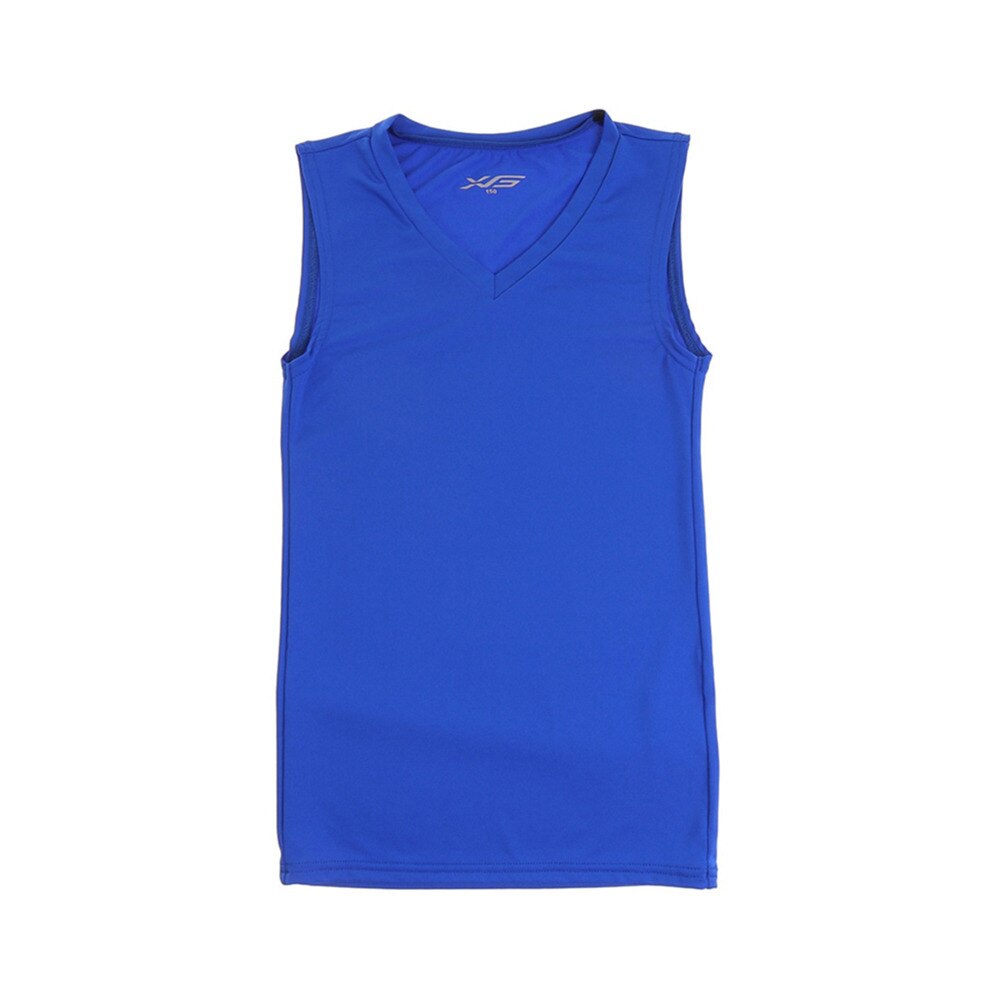  ストレッチ Vネック ノースリーブシャツ 742G6ES2861BLU