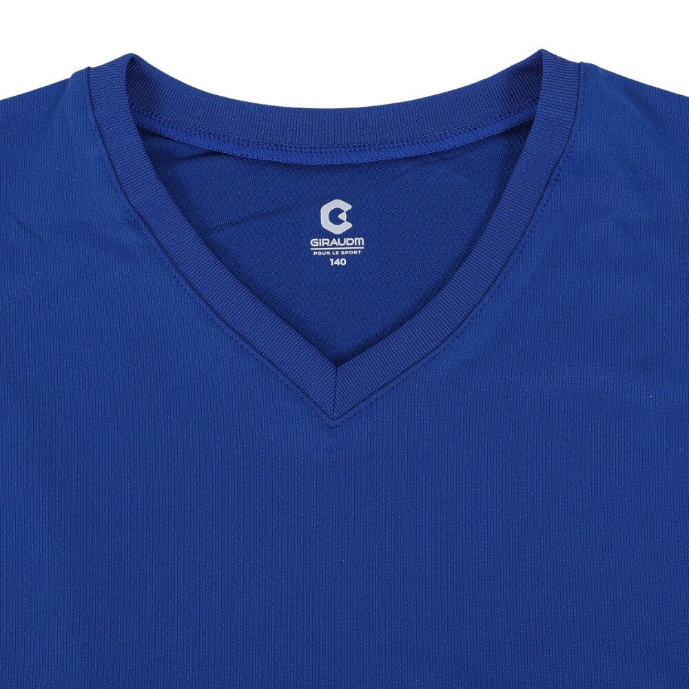 ジローム（GIRAUDM）（キッズ）サッカーウェア ジュニア ドライプラス 高通気Vネックインナー 742GM0ES9311 BLU.. 速乾
