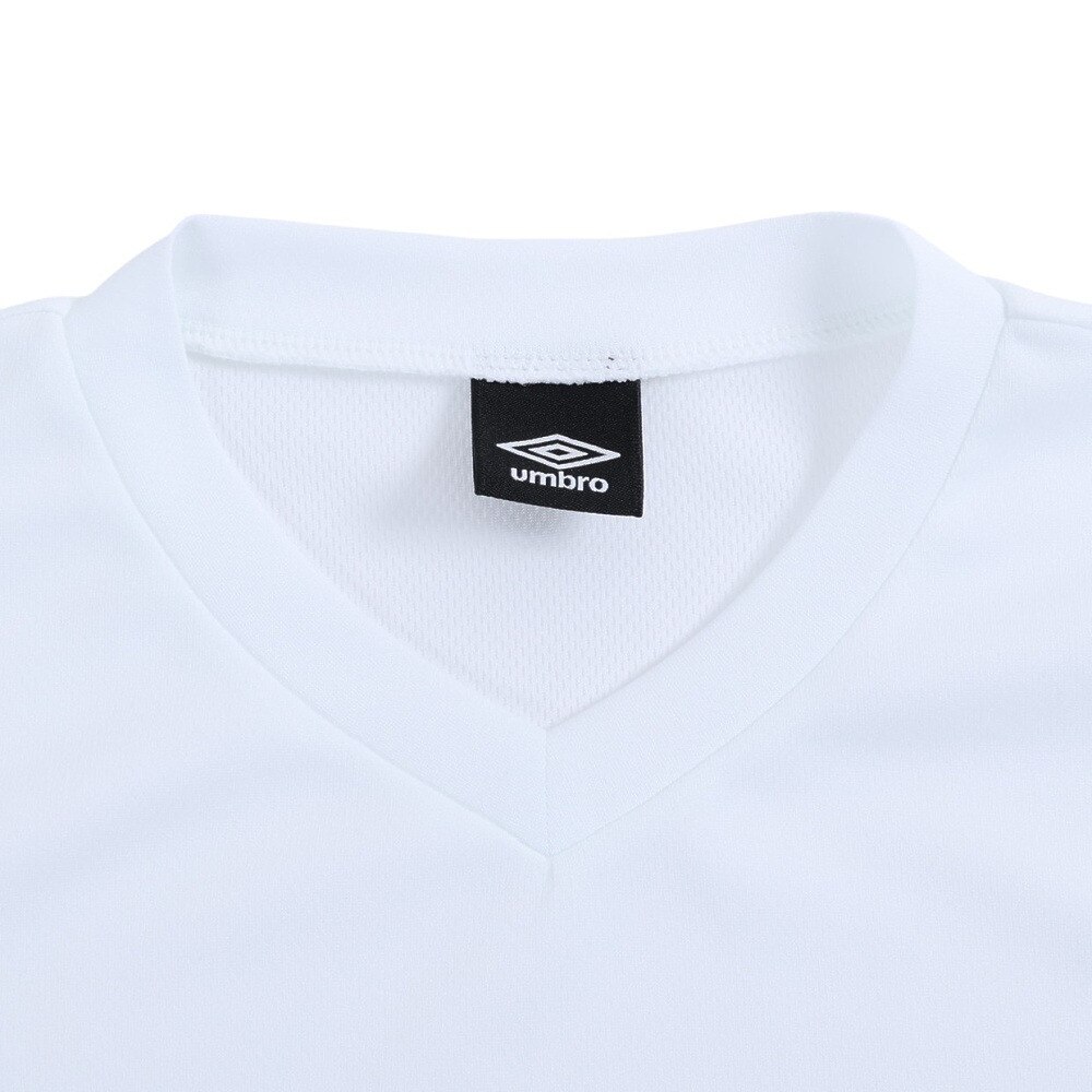 アンブロ（UMBRO）（キッズ）サッカーウェア ジュニア ノースリーブプラクティスシャツ UUJTJA66 WHT