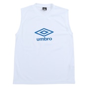 アンブロ（UMBRO）（キッズ）サッカーウェア ジュニア ノースリーブプラクティスシャツ UUJTJA66 WHT 速乾