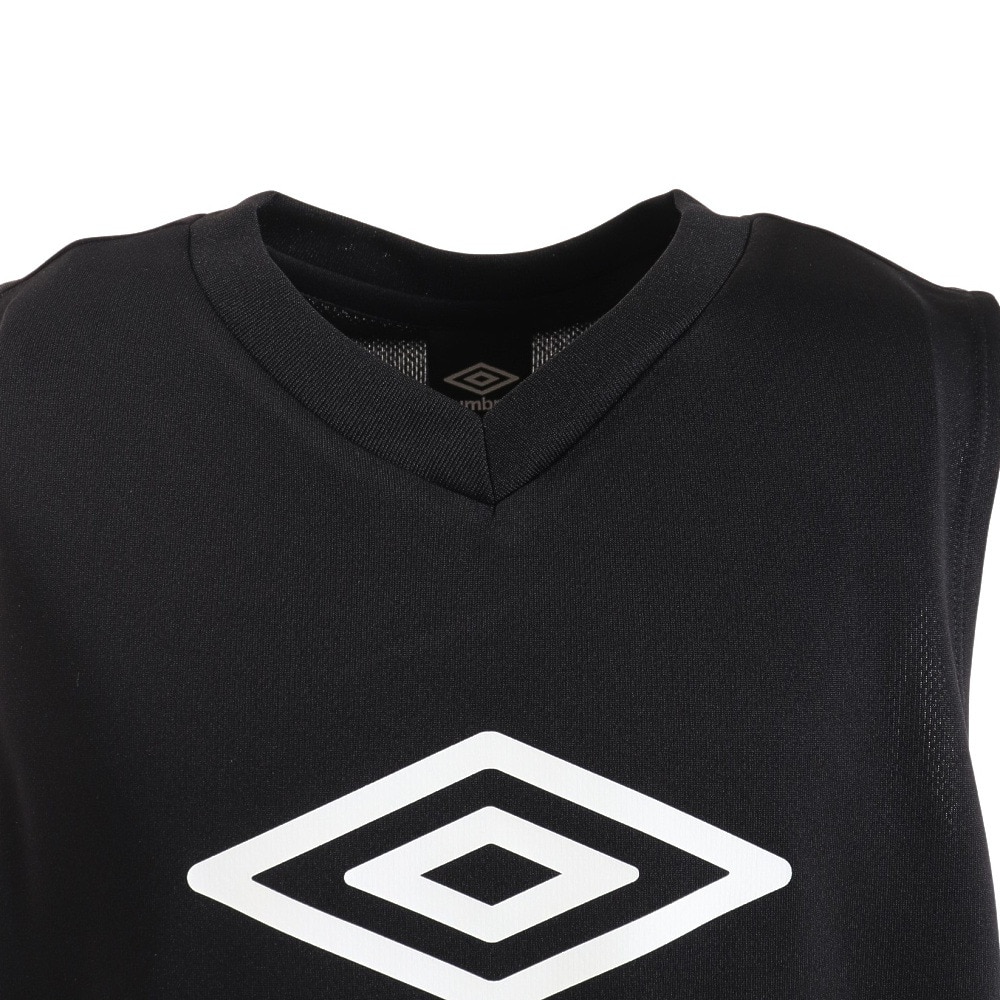 アンブロ（UMBRO）（キッズ）サッカーウェア ジュニア ノースリーブシャツ UUJVJA66 BLK 速乾