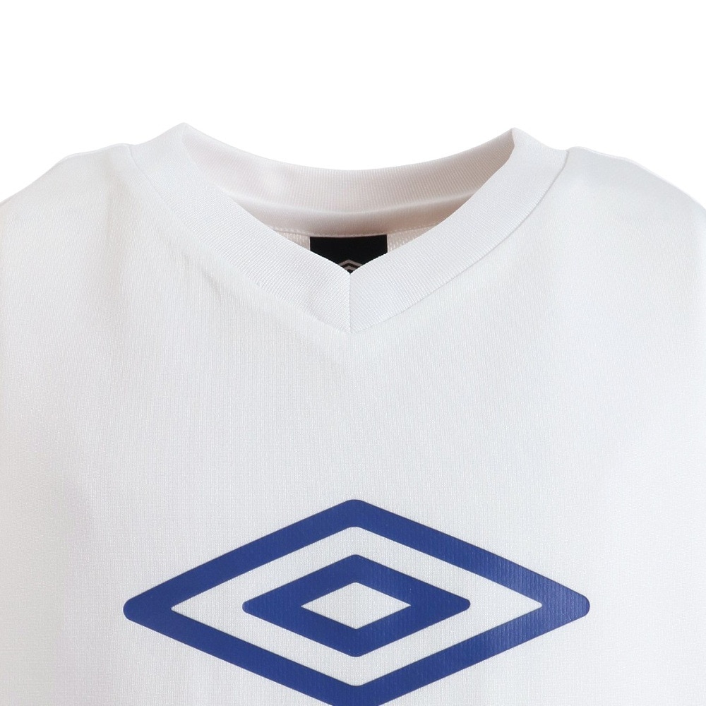 アンブロ（UMBRO）（キッズ）サッカーウェア ジュニア ノースリーブシャツ UUJVJA66 WHT 速乾