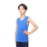 (キッズ)サッカーウェア ジュニア ドライプラス ストレッチ Vネックノースリーブ 3F0020-SCWR-742ES BLU