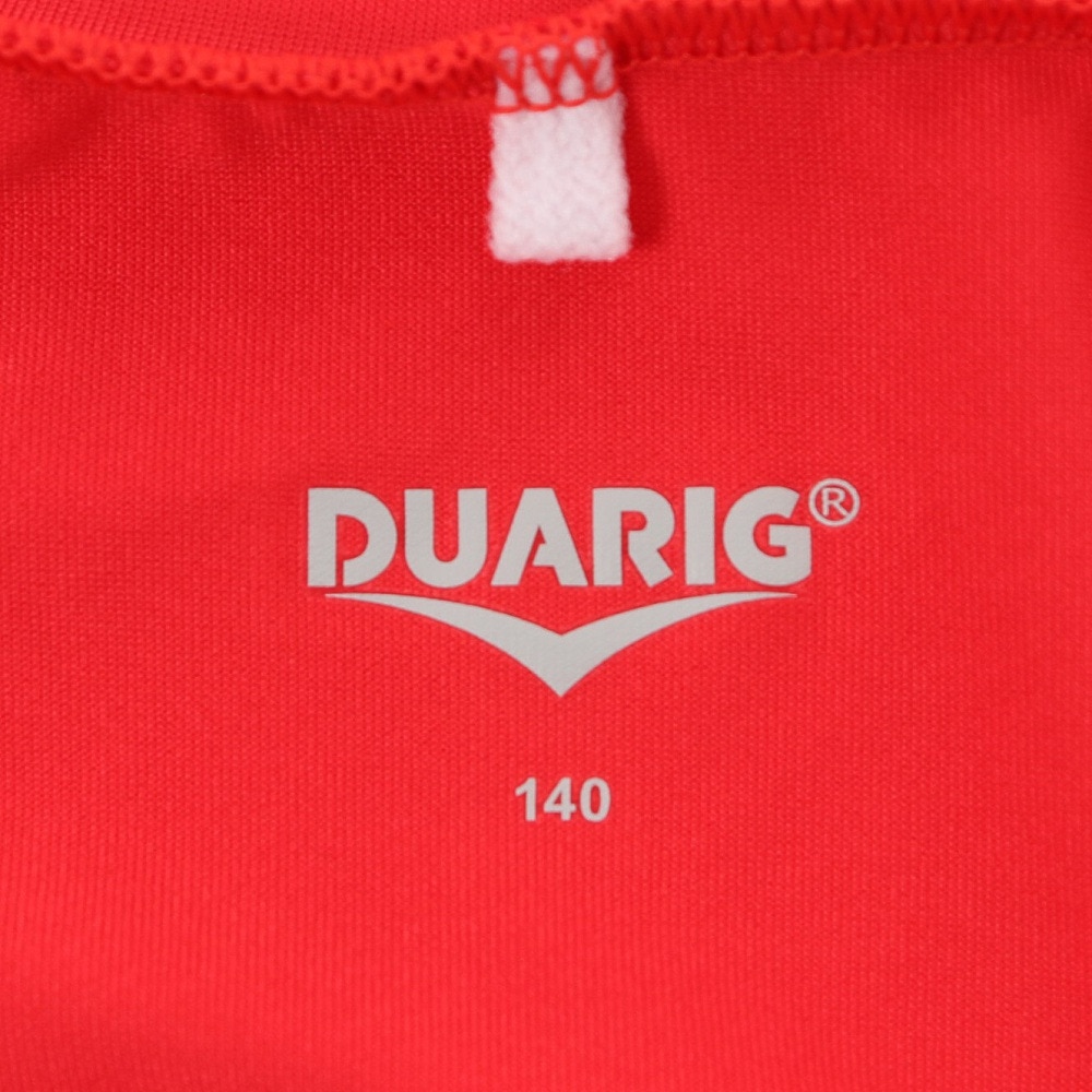 デュアリグ（DUARIG）（キッズ）サッカーウェア ジュニア ドライプラス ストレッチ Vネックノースリーブ 3F0020-SCWR-742ES RED
