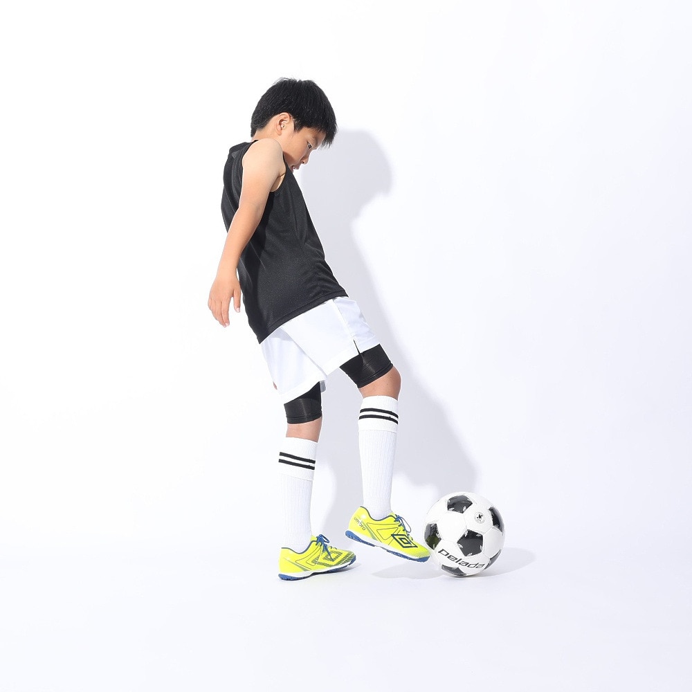 アンブロ（UMBRO）（キッズ）サッカーウェア ジュニア ノースリーブプラシャツ UUJXJA66 BLK 速乾