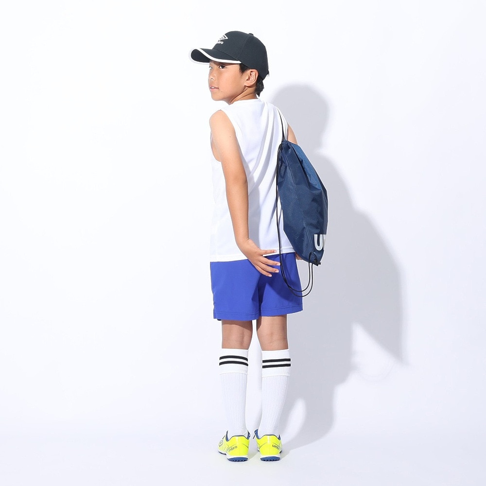 アンブロ（UMBRO）（キッズ）サッカーウェア ジュニア ノースリーブプラシャツ UUJXJA66 WHT 速乾