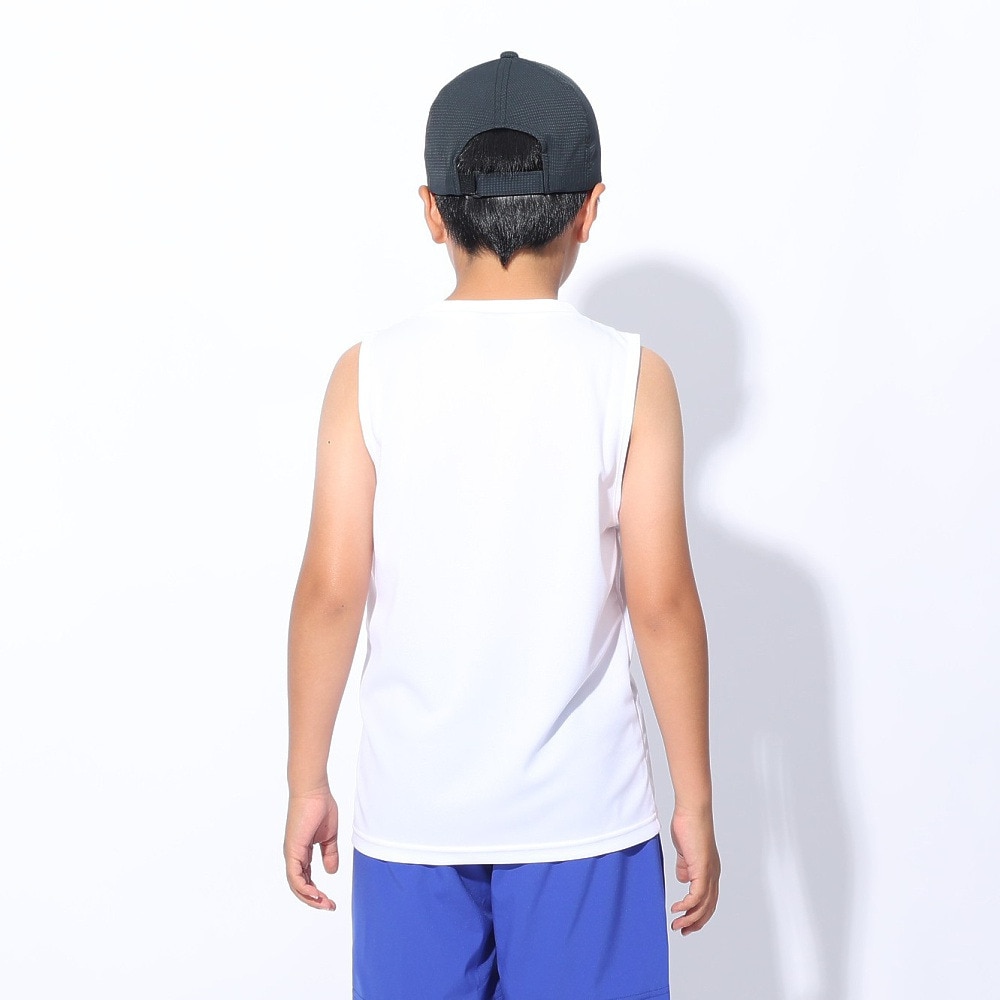 アンブロ（UMBRO）（キッズ）サッカーウェア ジュニア ノースリーブプラシャツ UUJXJA66 WHT 速乾