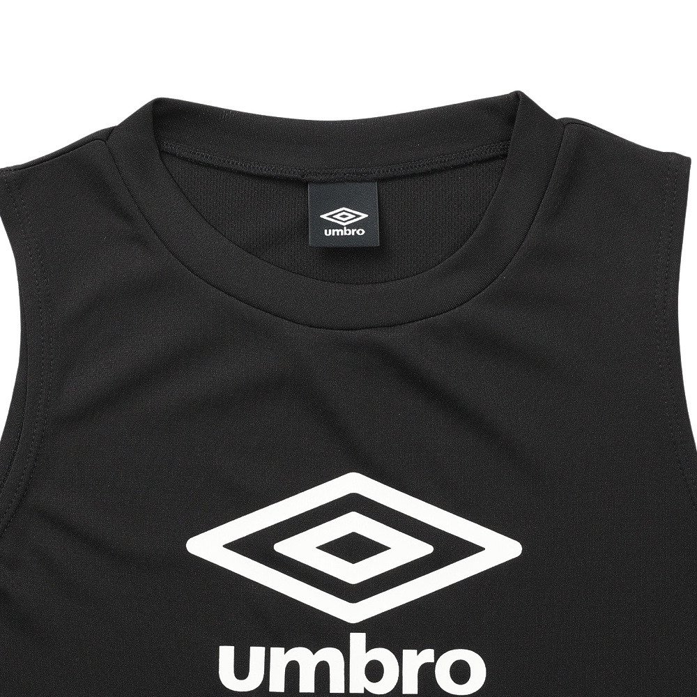 アンブロ（UMBRO）（キッズ）サッカーウェア ジュニア ノースリーブプラクティスシャツ UF5STZ54J BK00
