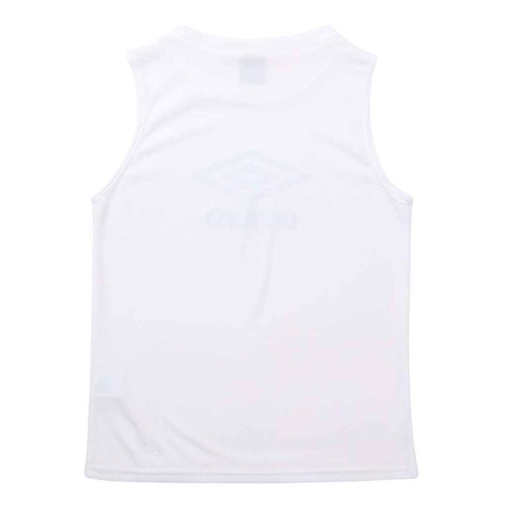 アンブロ（UMBRO）（キッズ）サッカーウェア ジュニア ノースリーブプラクティスシャツ UF5STZ54J WH00