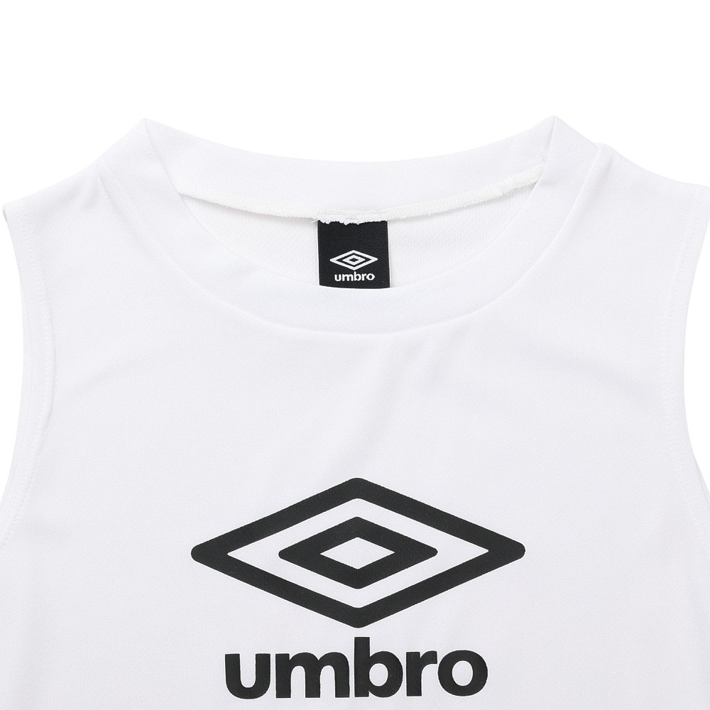 アンブロ（UMBRO）（キッズ）サッカーウェア ジュニア ノースリーブプラクティスシャツ UF5STZ54J WH00