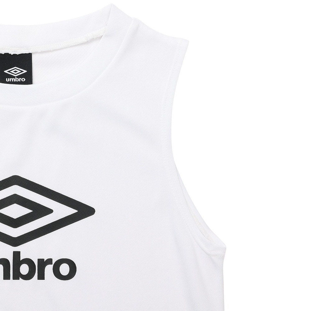 アンブロ（UMBRO）（キッズ）サッカーウェア ジュニア ノースリーブプラクティスシャツ UF5STZ54J WH00