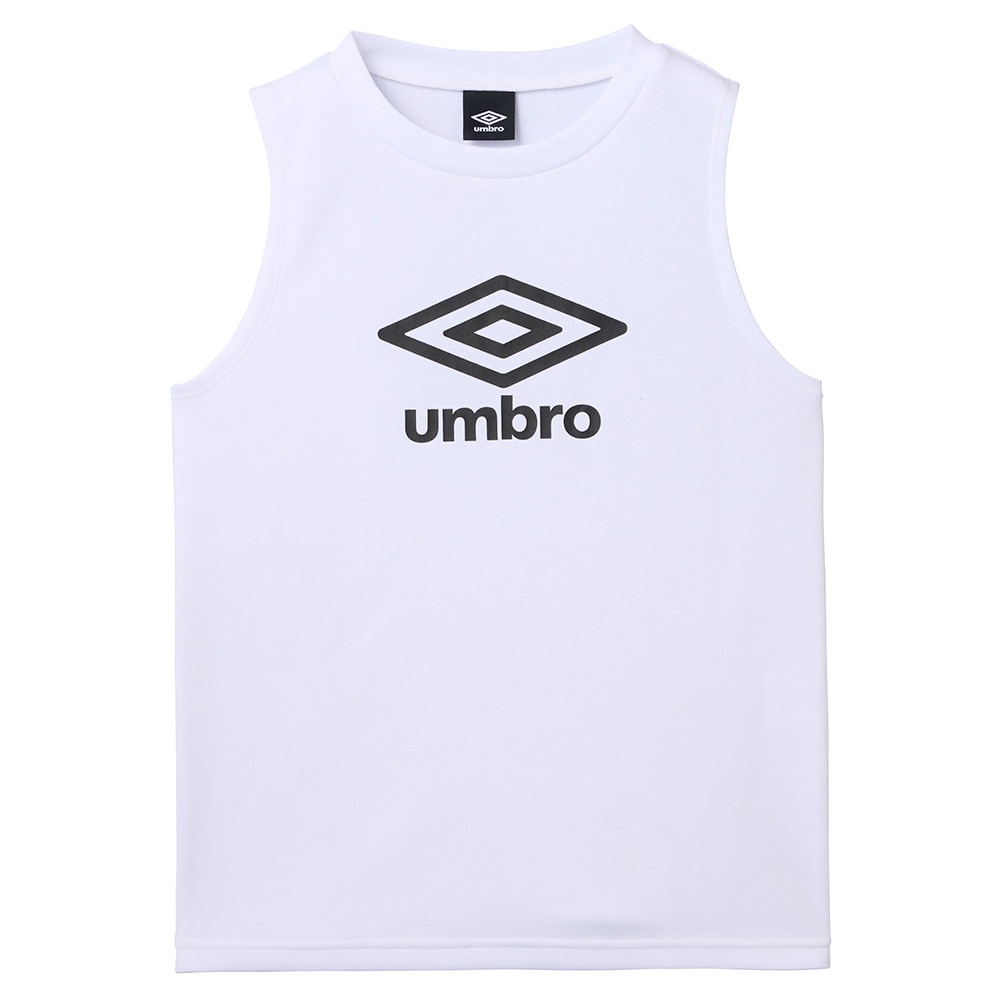 アンブロ（UMBRO）（キッズ）【新商品】サッカーウェア ジュニア ノースリーブプラクティスシャツ UF5STZ54J WH00