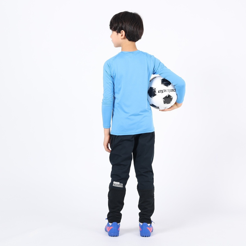 デュアリグ（DUARIG）（キッズ）サッカーウェア ジュニア ドライプラス ストレッチ 丸首長袖Tシャツ 3F0011-SCWR-742ES SAX