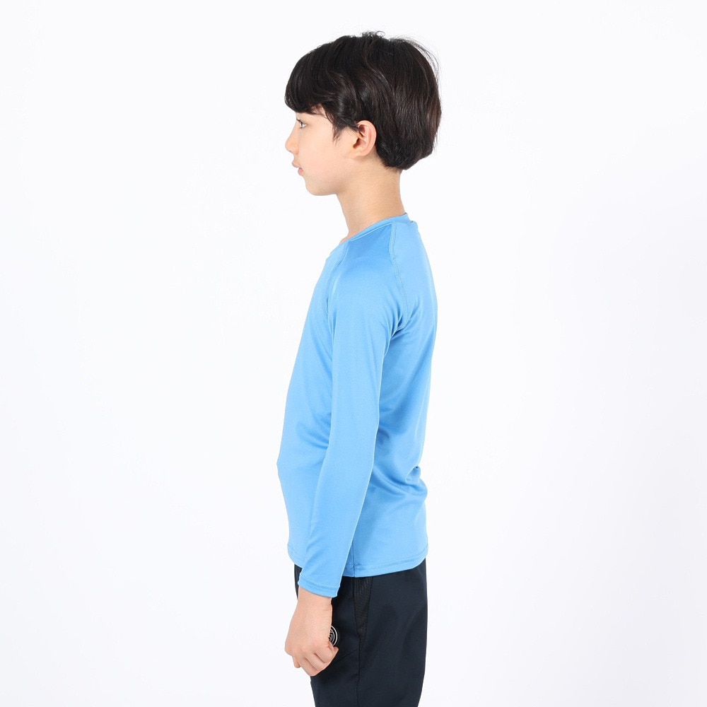 デュアリグ（DUARIG）（キッズ）サッカーウェア ジュニア ドライプラス ストレッチ 丸首長袖Tシャツ 3F0011-SCWR-742ES SAX