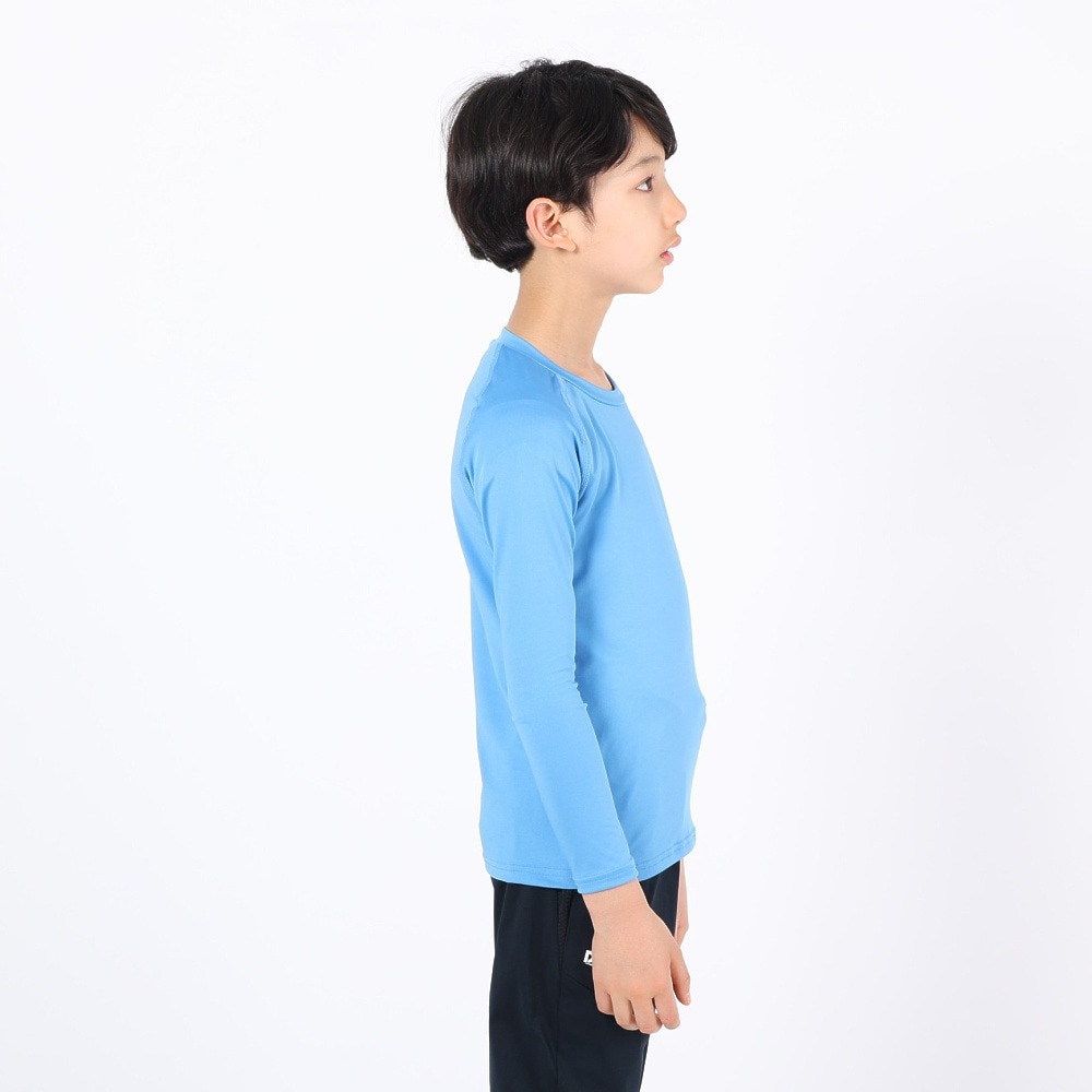 デュアリグ（DUARIG）（キッズ）サッカーウェア ジュニア ドライプラス ストレッチ 丸首長袖Tシャツ 3F0011-SCWR-742ES SAX