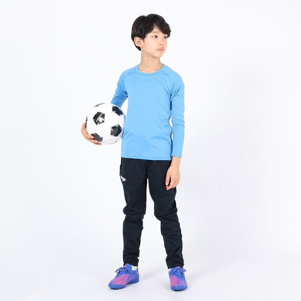 デュアリグ（DUARIG）（キッズ）サッカーウェア ジュニア ドライプラス ストレッチ 丸首長袖Tシャツ 3F0011-SCWR-742ES SAX