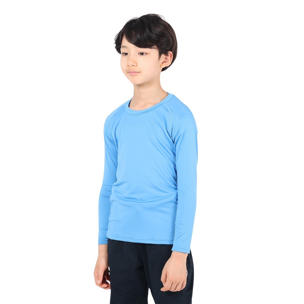 デュアリグ（DUARIG）（キッズ）サッカーウェア ジュニア ドライプラス ストレッチ 丸首長袖Tシャツ 3F0011-SCWR-742ES SAX