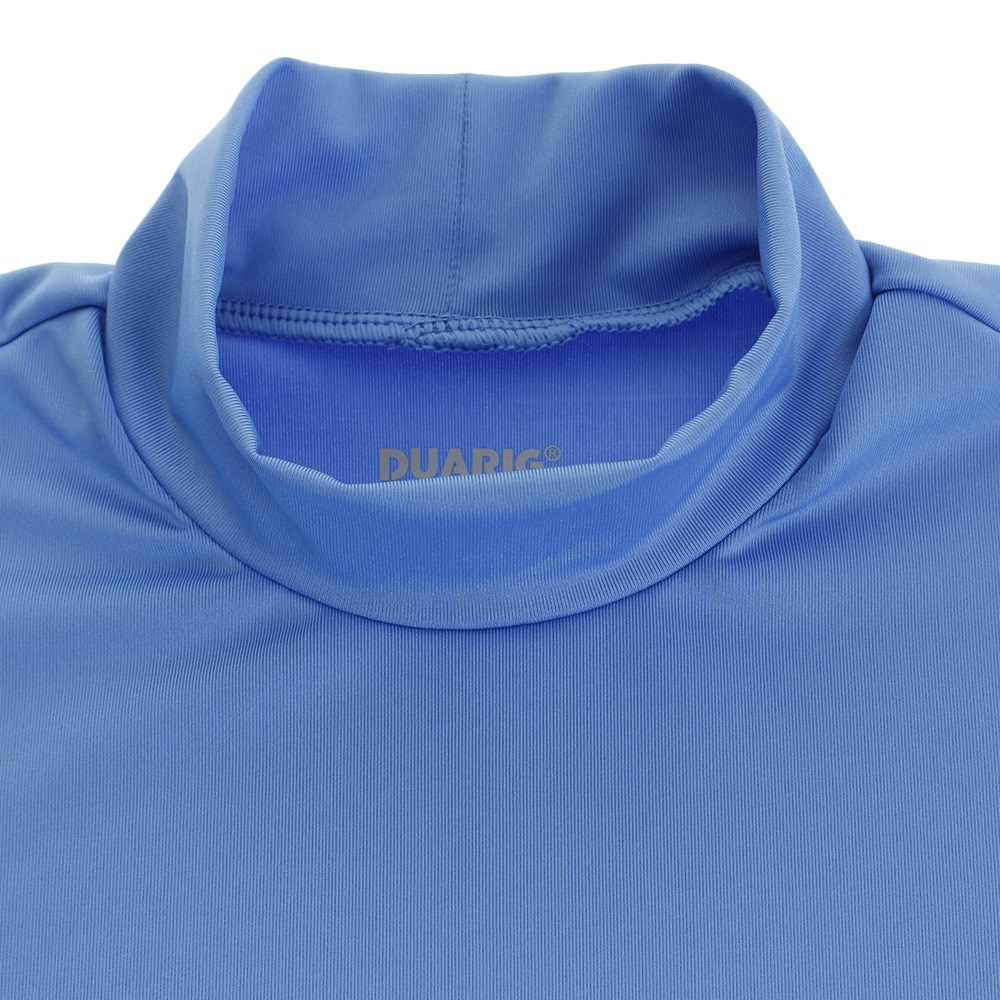 デュアリグ(DUARIG)(キッズ)サッカー ジュニア インナー ストレッチハイネックシャツ 742D6ES2981 サックス 水色 アンダーシャツ 長袖