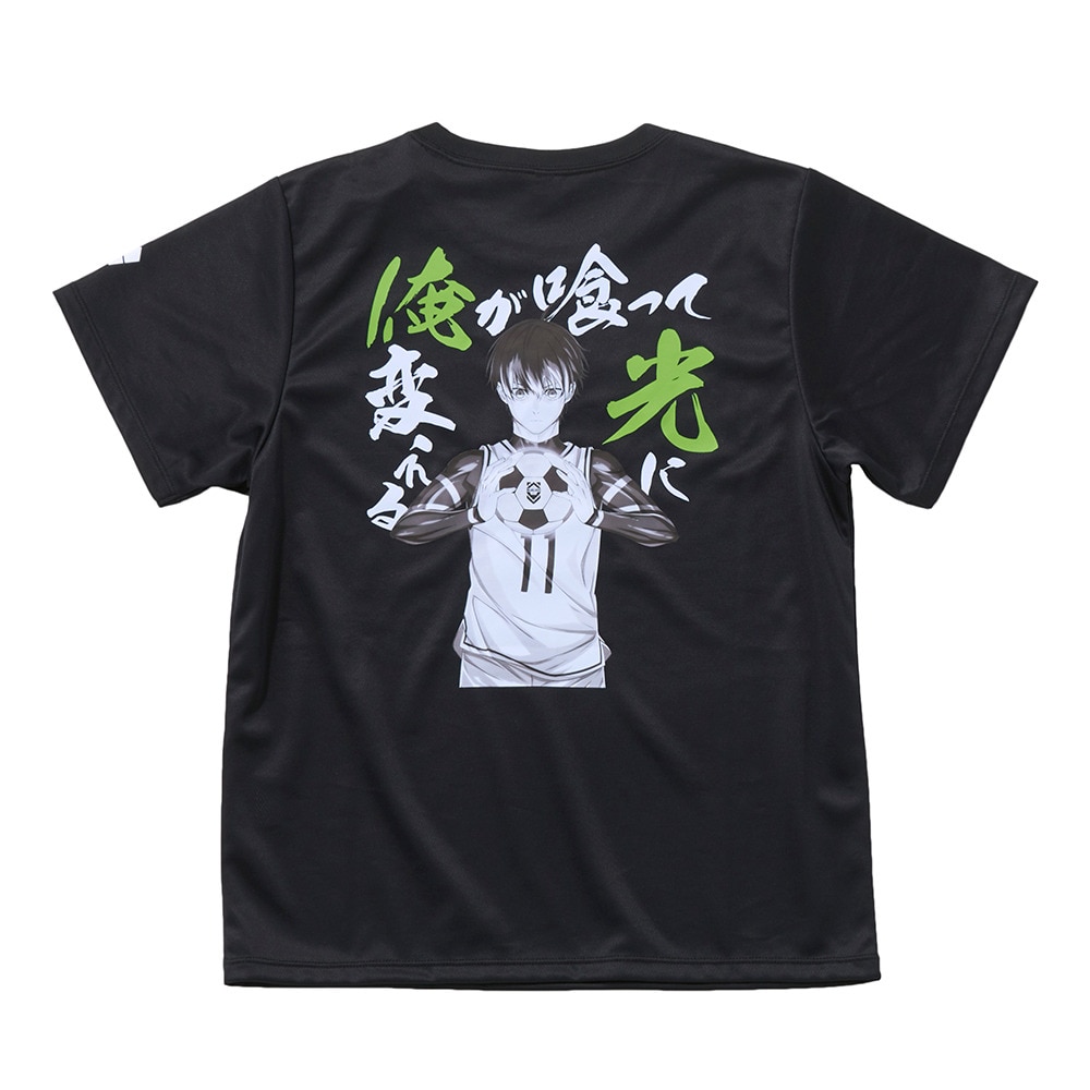 ブルーロック（BLUELOCK）（キッズ）サッカーウェア ジュニア ブルーロック グッズ 潔 世一 半袖Tシャツ 742NN2ES0541 BLK 速乾★★★