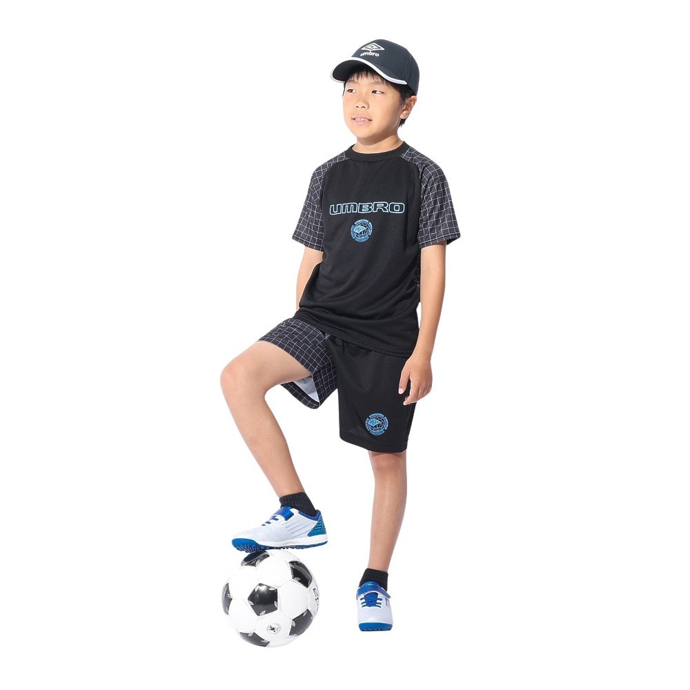 アンブロ（UMBRO）（キッズ）サッカーウェア ジュニア STARTER はじめてプラクティスパンツ UUJXJD54 BLK 速乾 UVカット