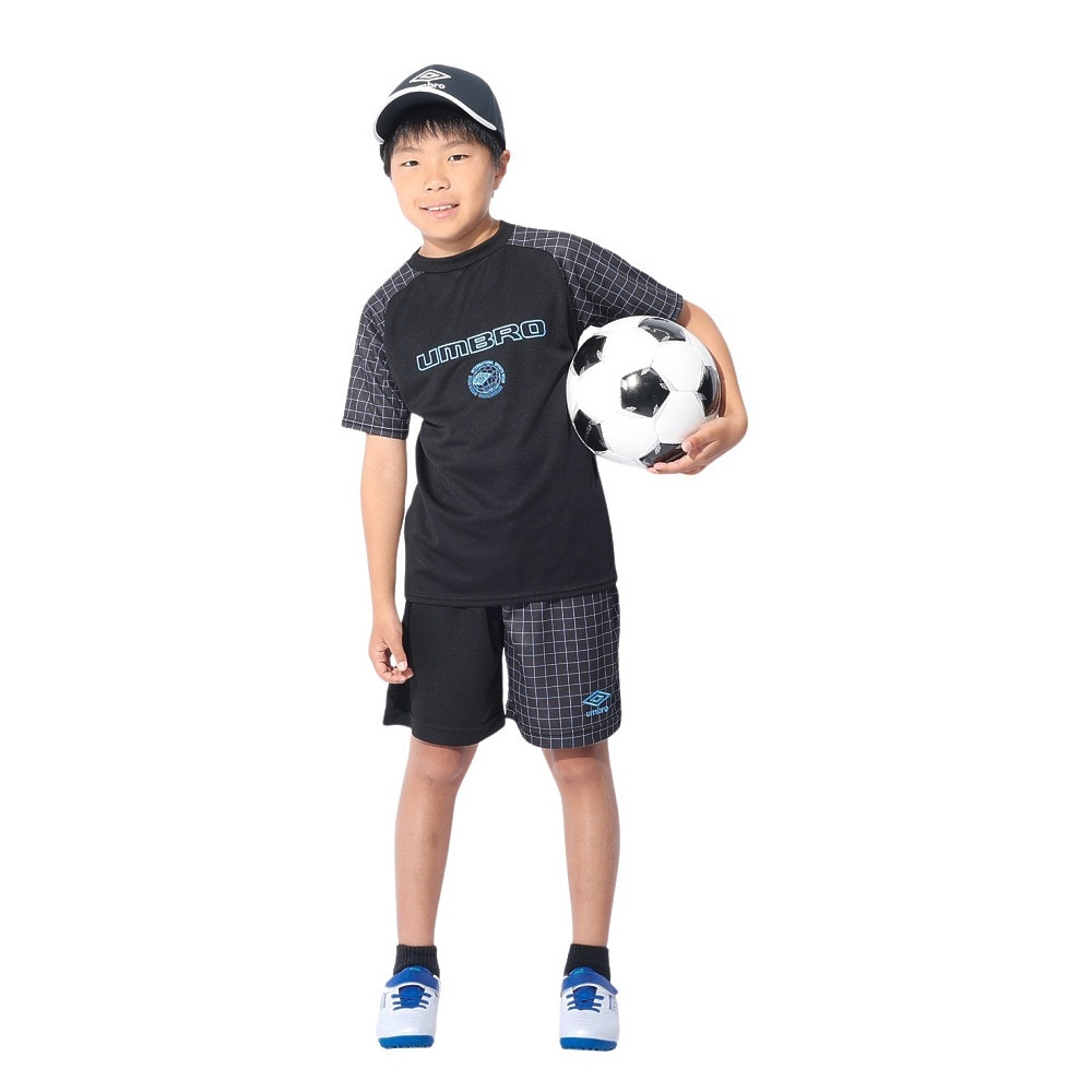 アンブロ（UMBRO）（キッズ）サッカーウェア ジュニア STARTER はじめてプラクティスパンツ UUJXJD54 BLK 速乾 UVカット