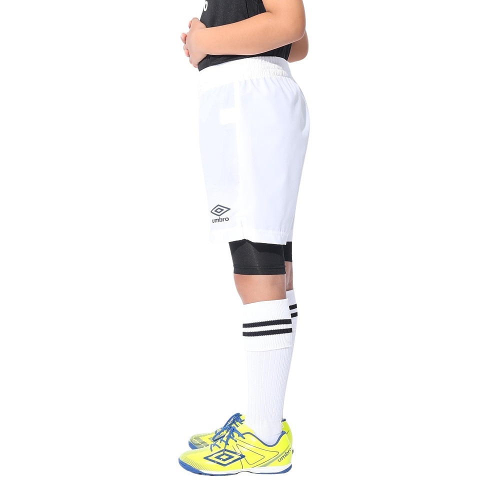 アンブロ（UMBRO）（キッズ）サッカーウェア ジュニア ストレッチウーブンパンツ UAS6400JP WHT 速乾