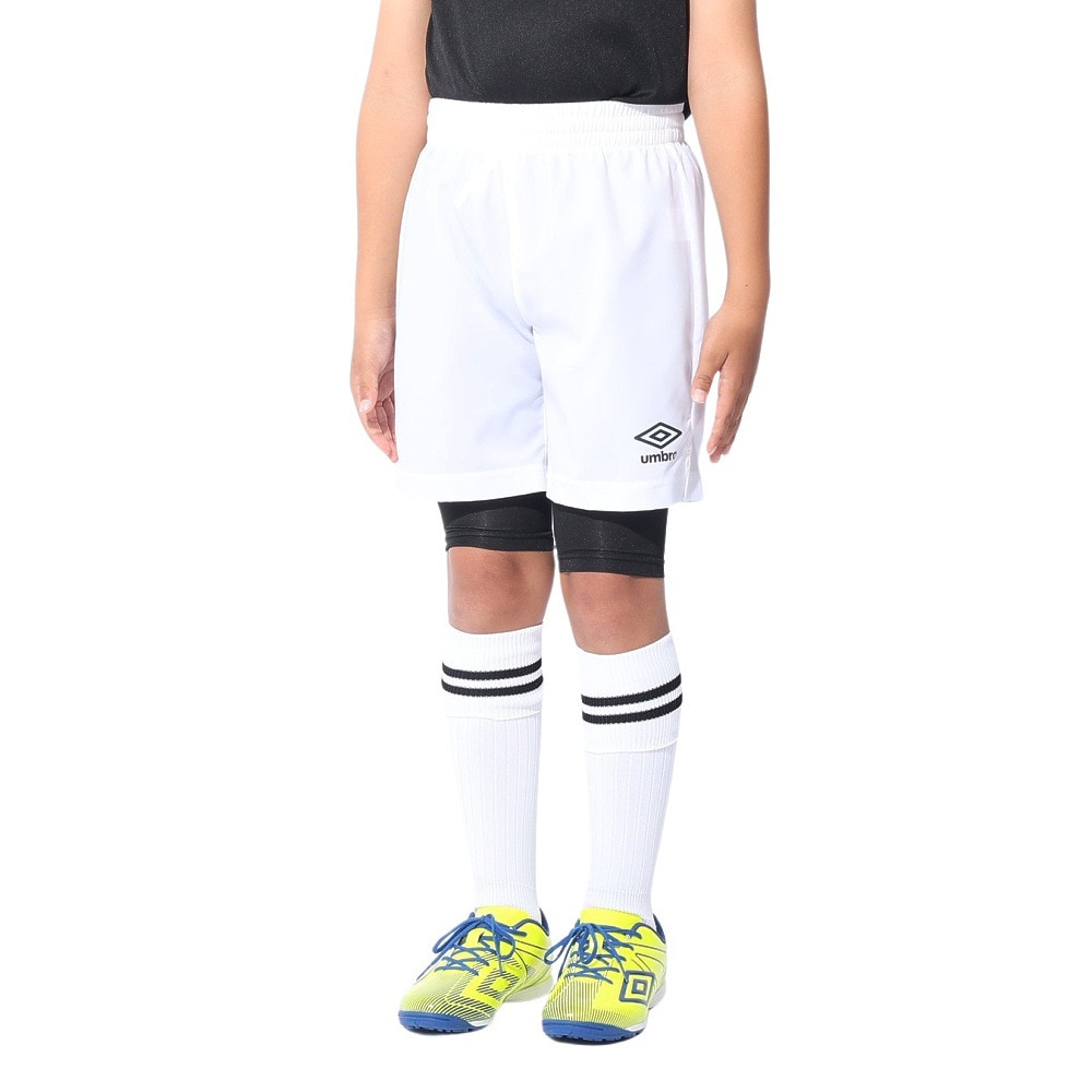 アンブロ（UMBRO）（キッズ）サッカーウェア ジュニア ストレッチウーブンパンツ UAS6400JP WHT 速乾