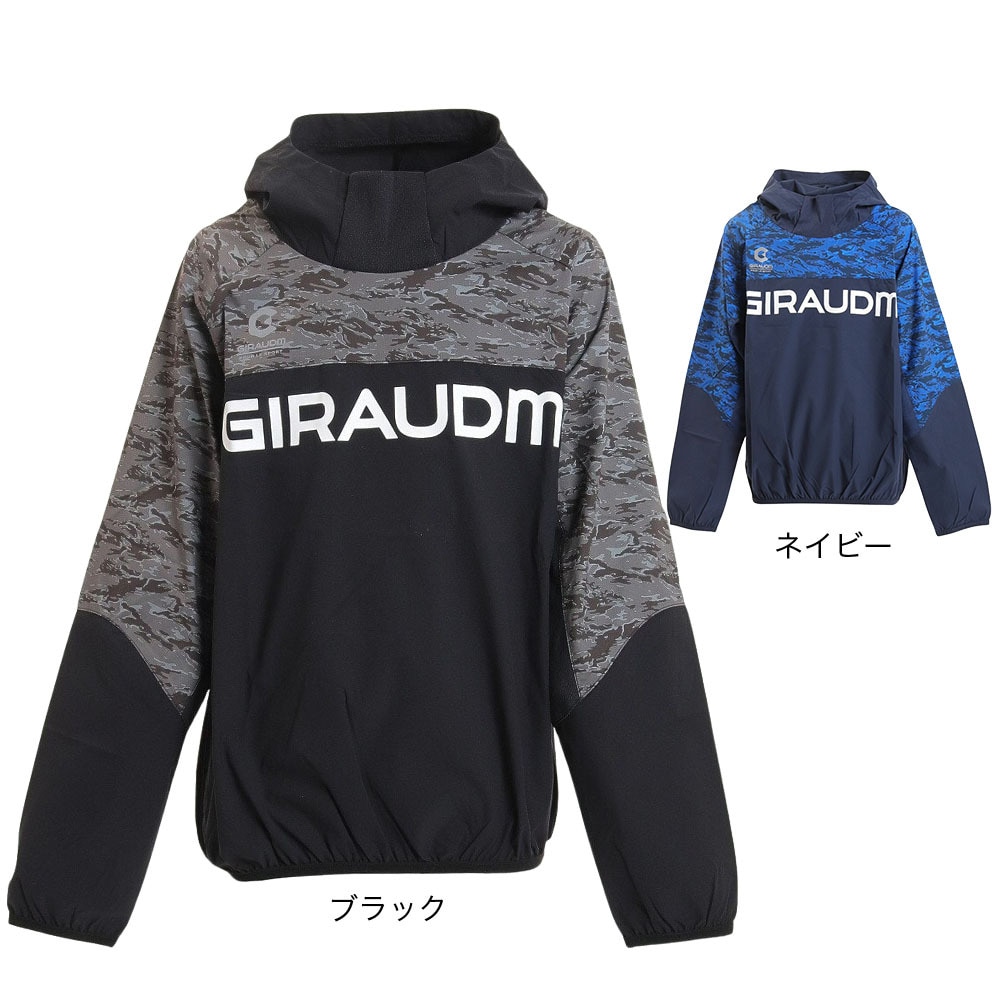 ジローム（GIRAUDM）（キッズ）サッカーウェア ジュニア ハイブリットピステシャツ 742GM1SD7672 NVY