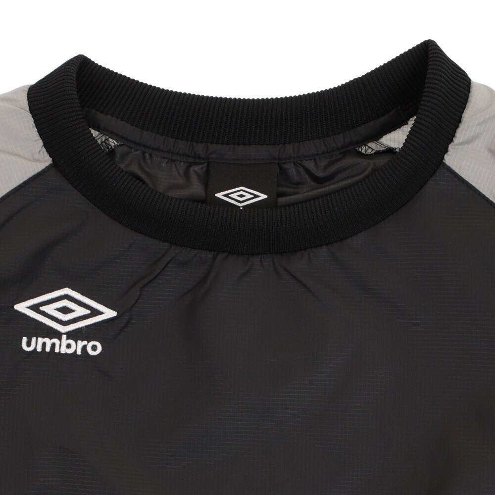 アンブロ｜サッカーウェア ジュニア ウインドアップピステトップ UBA4040K BKSL - スポーツ用品はスーパースポーツゼビオ