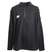 (キッズ)サッカーウェア ジュニア ハーフジップトップ ABT35210BKW 速乾