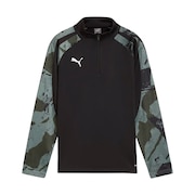 (キッズ)サッカーウェア ジュニア INDIVIDUAL リーガ カモ 1/4 ジップ クルースウェット 65981401