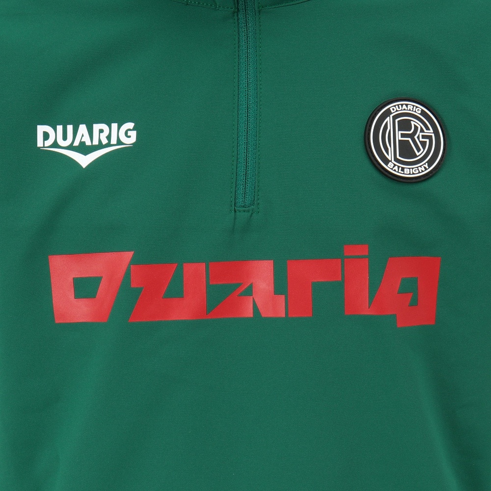 デュアリグ（DUARIG）（キッズ）サッカーウェア ジュニア 裏起毛 メッシュ 長袖 ハーフジップ ピステシャツ 4F0016-SCWR-742EG GRN