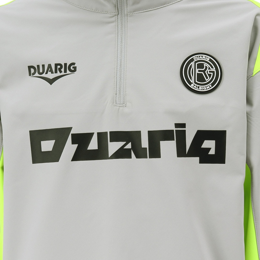 デュアリグ（DUARIG）（キッズ）サッカーウェア ジュニア 裏起毛 メッシュ 長袖 ハーフジップ ピステシャツ 4F0016-SCWR-742EG LGRY