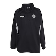 (キッズ)サッカーウェア ジュニア ウィンドクロス ハーフジップ カブリ プラクティスピステ 5F0008-SCWR-742HD BLK