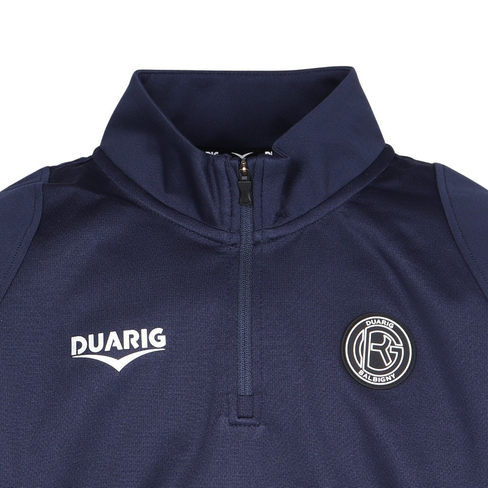 デュアリグ（DUARIG）（キッズ）サッカーウェア ジュニア ウィンドクロス ハーフジップ カブリ プラクティスピステ 5F0008-SCWR-742HD DBLU