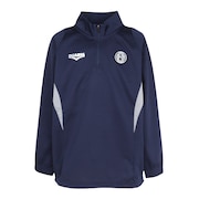 (キッズ)サッカーウェア ジュニア ウィンドクロス ハーフジップ カブリ プラクティスピステ 5F0008-SCWR-742HD DBLU