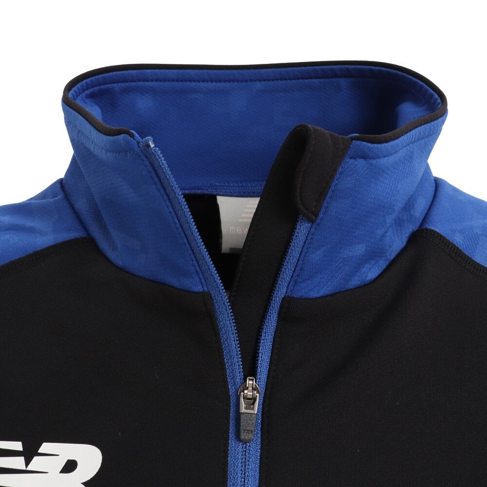 ニューバランス（new balance）（キッズ）サッカーウェア ジュニア ハーフジップウォームトップ JJTF1164BKB