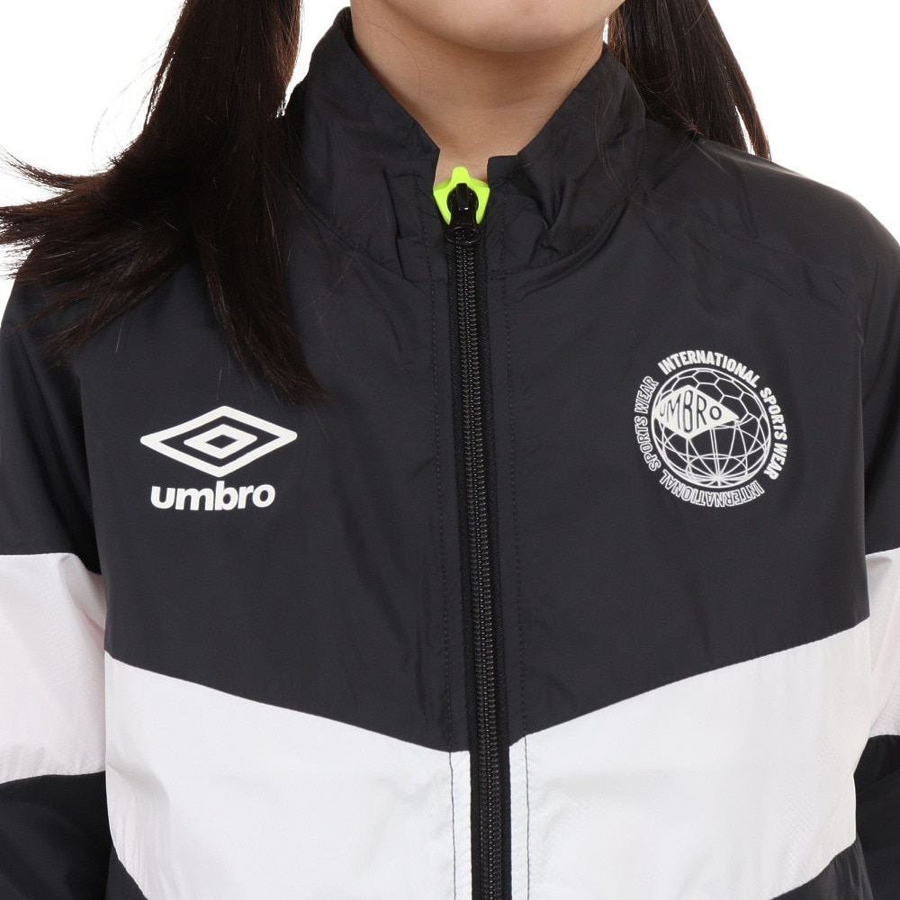 アンブロ（UMBRO）（キッズ）サッカーウェア ジュニア はじめてウーブンジャケット UUJWJF41 BLK