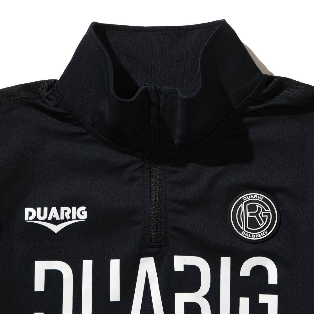 デュアリグ（DUARIG）（キッズ）サッカーウェア ジュニア 長袖ジャージハーフジップ 4S0015-SCWR-742CD BLK 速乾