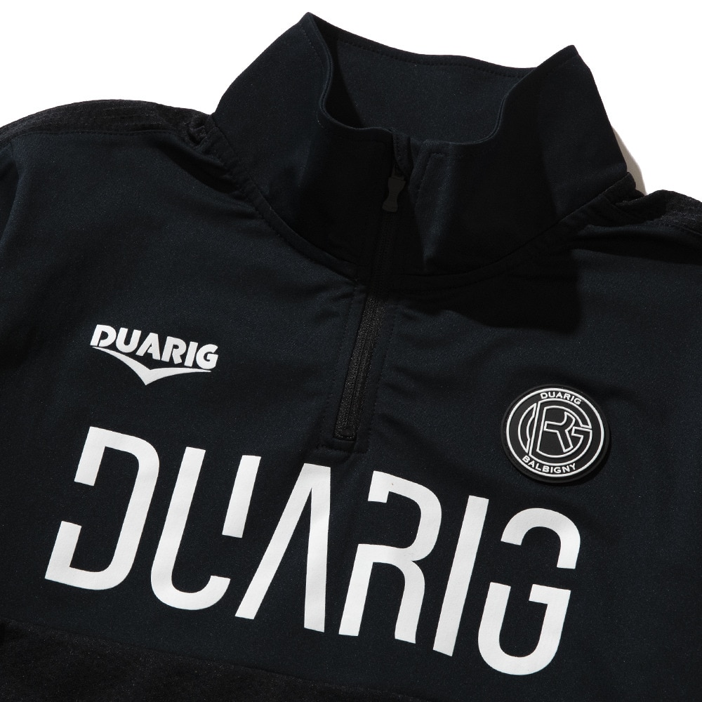 デュアリグ（DUARIG）（キッズ）サッカーウェア ジュニア 長袖ジャージハーフジップ 4S0015-SCWR-742CD BLK 速乾