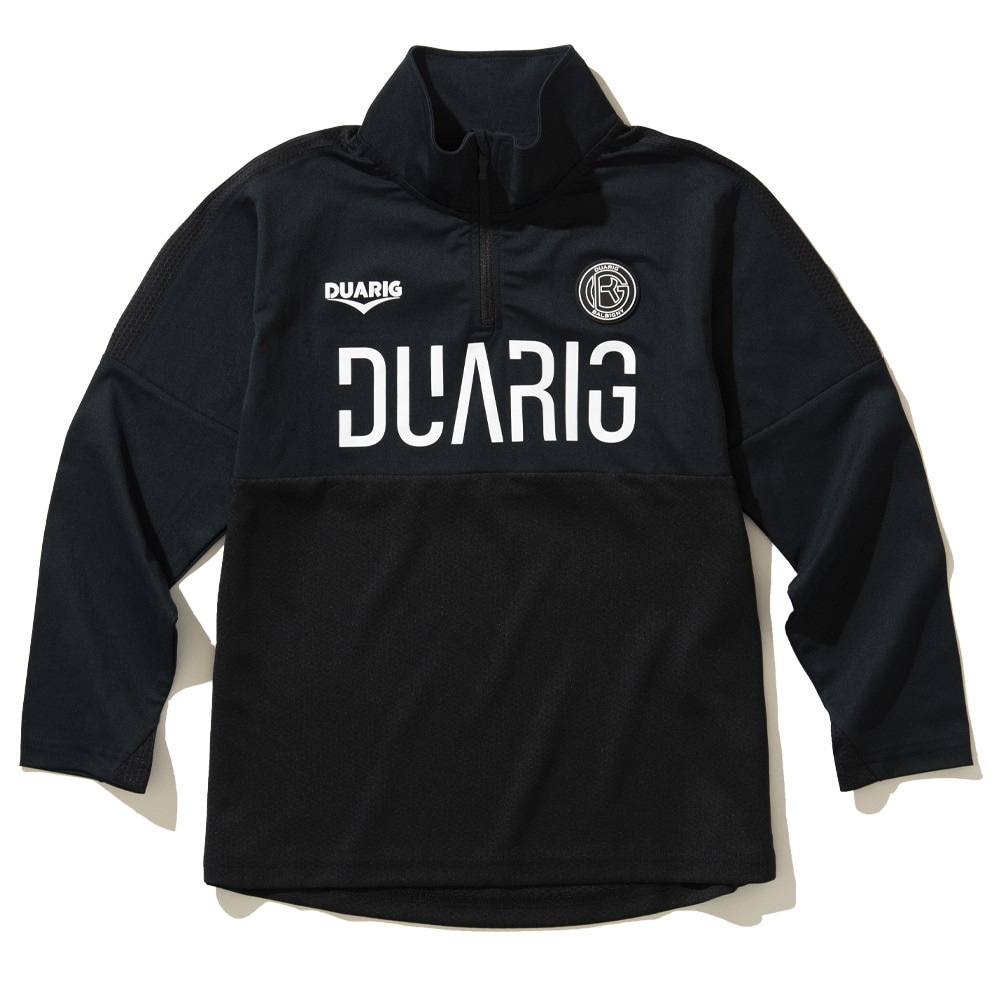 デュアリグ（DUARIG）（キッズ）サッカーウェア ジュニア 長袖ジャージハーフジップ 4S0015-SCWR-742CD BLK 速乾